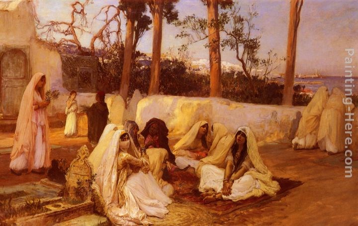Frederick Arthur Bridgman Women at the Cemetery, Algiers